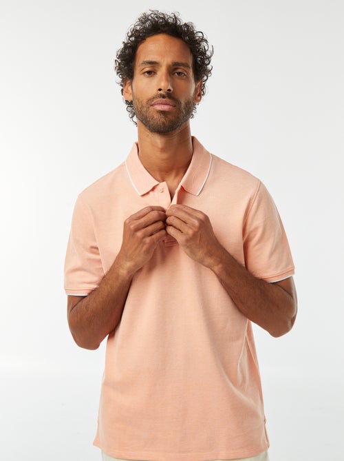 Polo em piqué de algodão - Kiabi