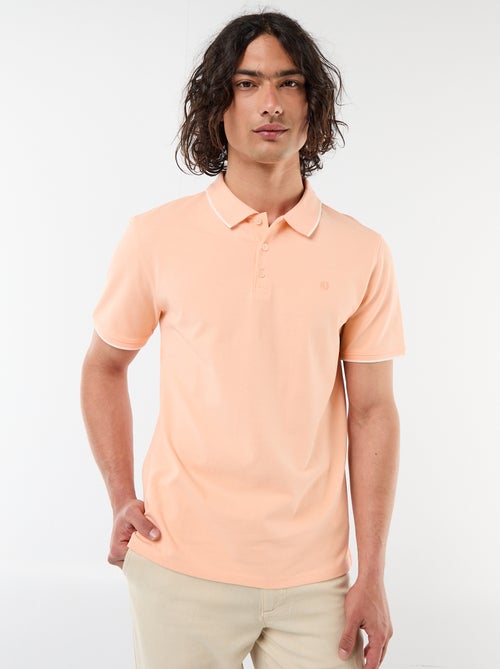 Polo em piqué de algodão - Kiabi