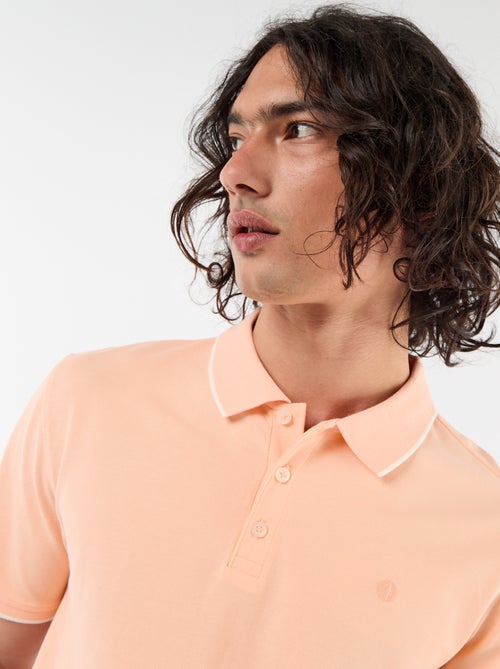 Polo em piqué de algodão - Kiabi
