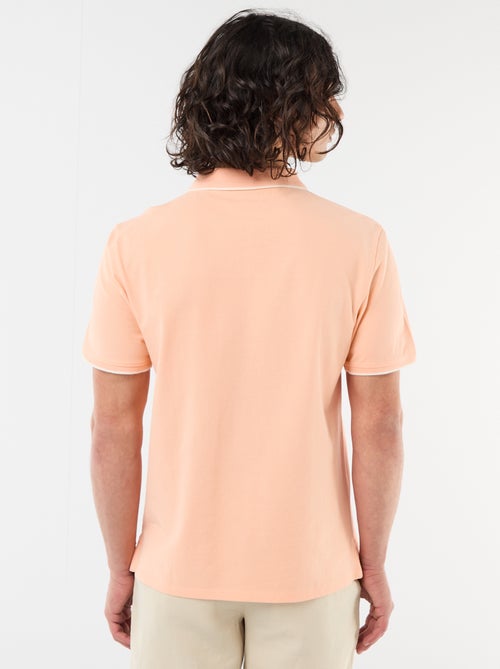Polo em piqué de algodão - Kiabi