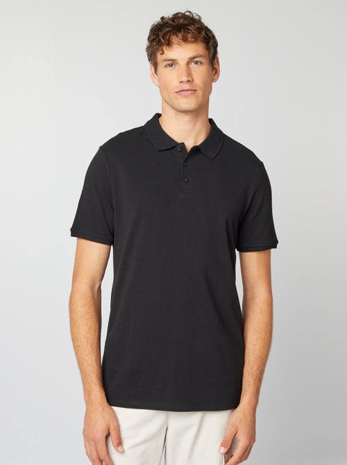 Polo em piqué de algodão - Kiabi