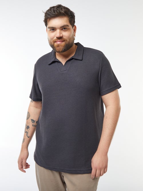 Polo em piqué de algodão - Kiabi