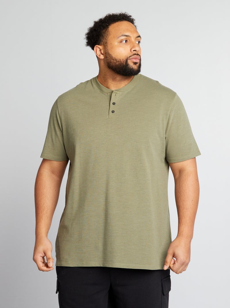 Polo em piqué de algodão VERDE - Kiabi
