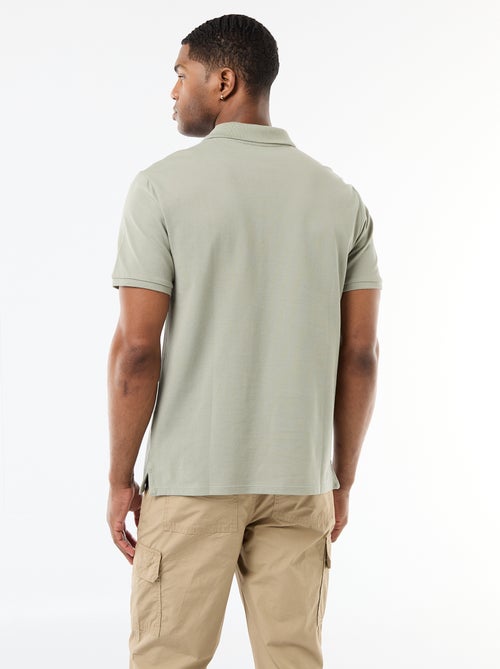 Polo em piqué de algodão - Kiabi