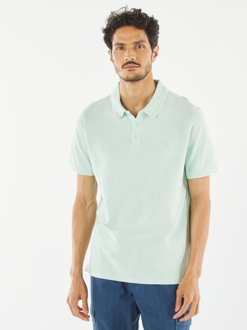 Polo em piqué de algodão - Kiabi