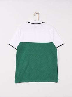 Polo em piqué de algodão - Kiabi