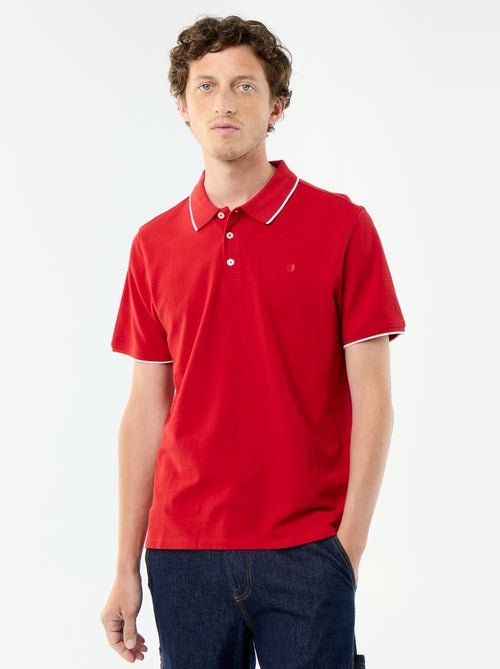 Polo em piqué de algodão - Kiabi