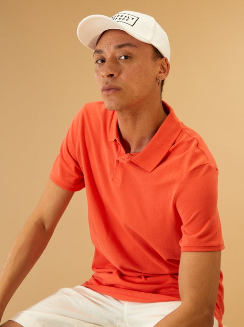 Polo em piqué de algodão - Kiabi