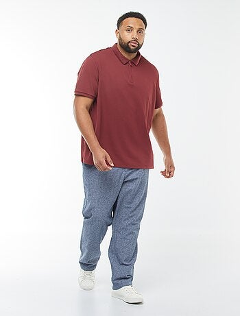 Polo em piqué de algodão