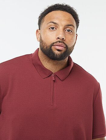 Polo em piqué de algodão