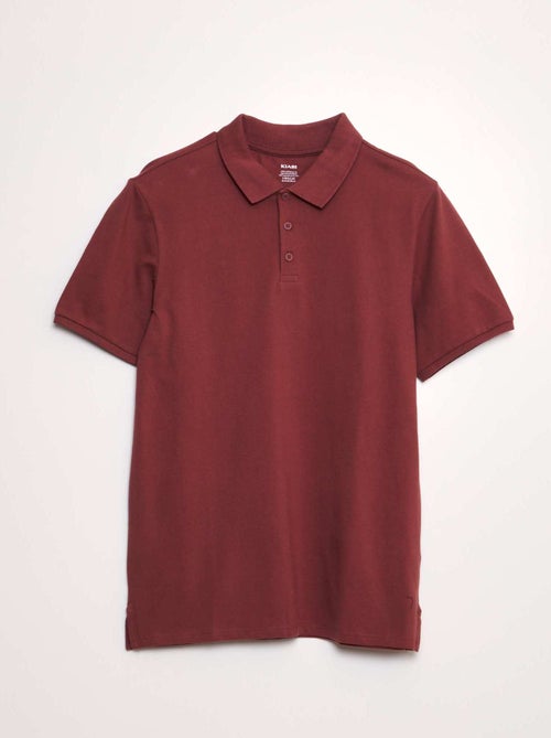 Polo em piqué de algodão - Kiabi