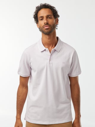 Polo em piqué de algodão