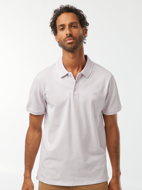 Polo em piqué de algodão - Kiabi