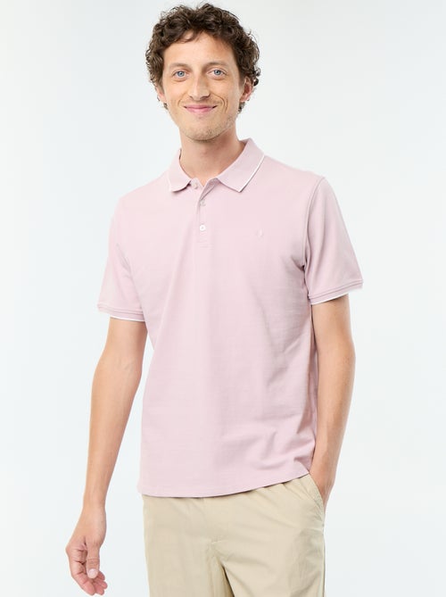 Polo em piqué de algodão - Kiabi