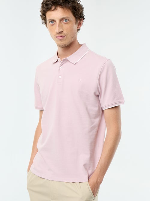 Polo em piqué de algodão - Kiabi