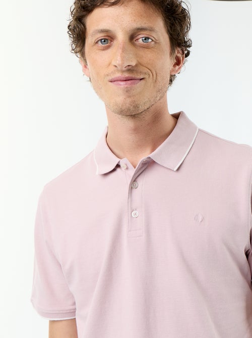 Polo em piqué de algodão - Kiabi