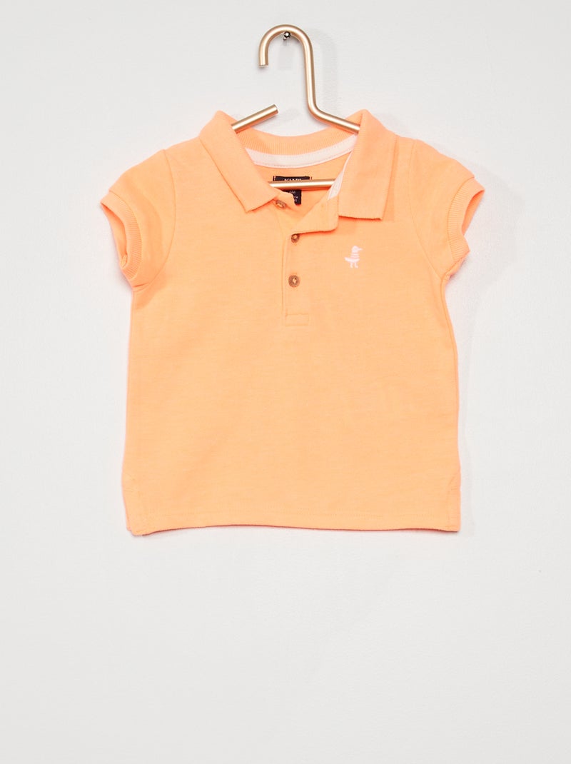 Polo em piqué LARANJA - Kiabi