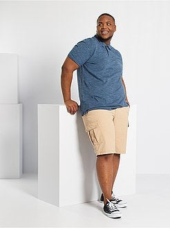 Polo em piqué matizado - Kiabi