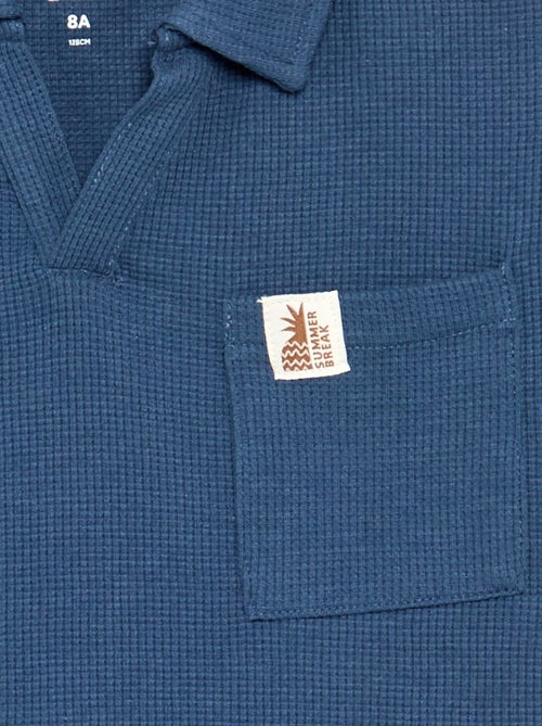 Polo em tecido de favo de mel - Kiabi Polo em tecido de favo de mel - Kiabi