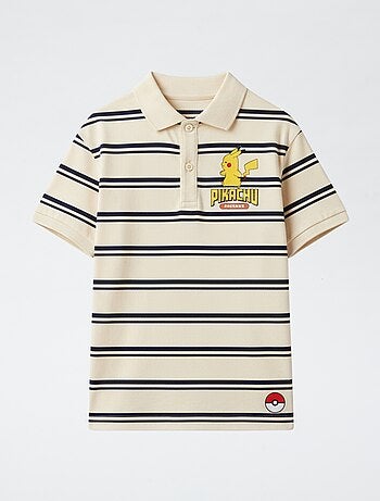 Polo estampado "Pokémon" em jersey de algodão