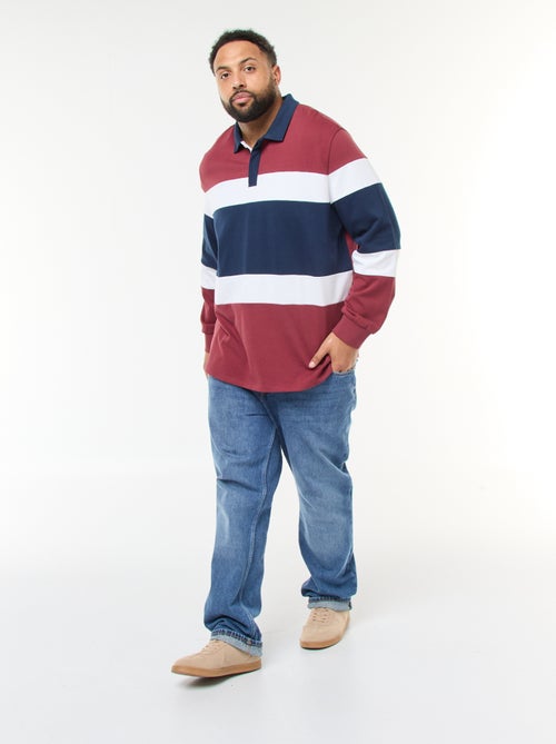 Polo estilo color block de mangas compridas - Kiabi