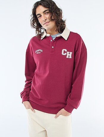 Polo estilo râguebi de mangas compridas