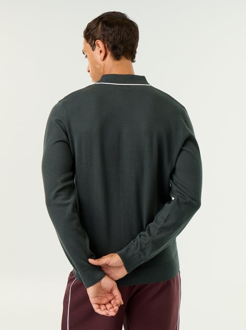 Polo estilo rugby de manga comprida - Kiabi