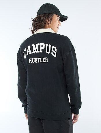 Polo estilo râguebi de mangas compridas