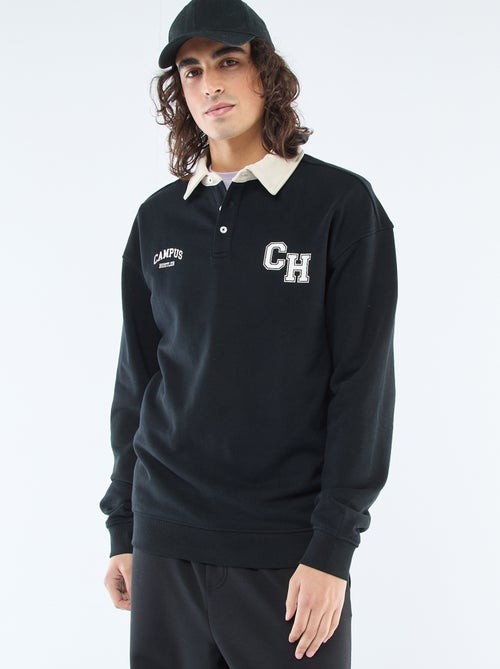 Polo estilo rugby de mangas compridas - Kiabi