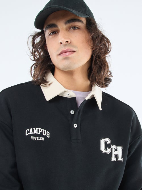 Polo estilo rugby de mangas compridas - Kiabi