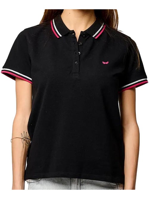 Polo Feminino Kaporal Vule Preto - Kiabi Polo Feminino Kaporal Vule Preto - Kiabi