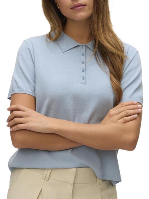 Polo feminino vero moda lenny azul - Kiabi Polo feminino vero moda lenny azul - Kiabi