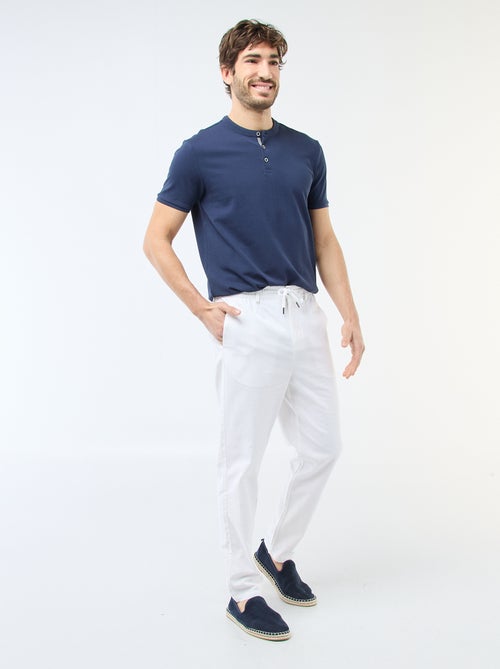 Polo gola mandarim - Kiabi