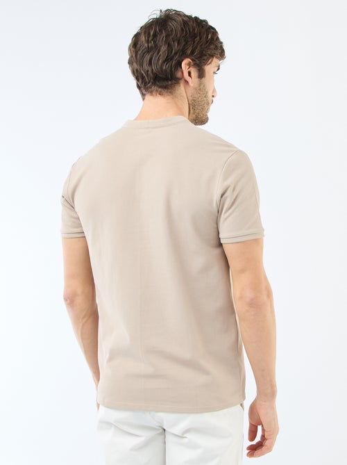 Polo gola mandarim - Kiabi