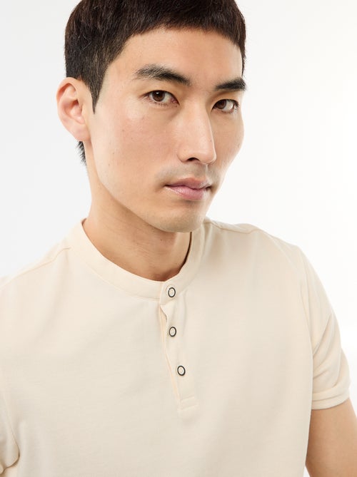 Polo gola mandarim - Kiabi