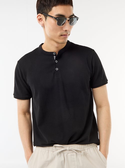 Polo gola mandarim - Kiabi