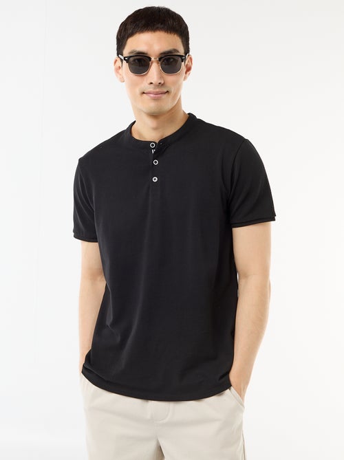 Polo gola mandarim - Kiabi