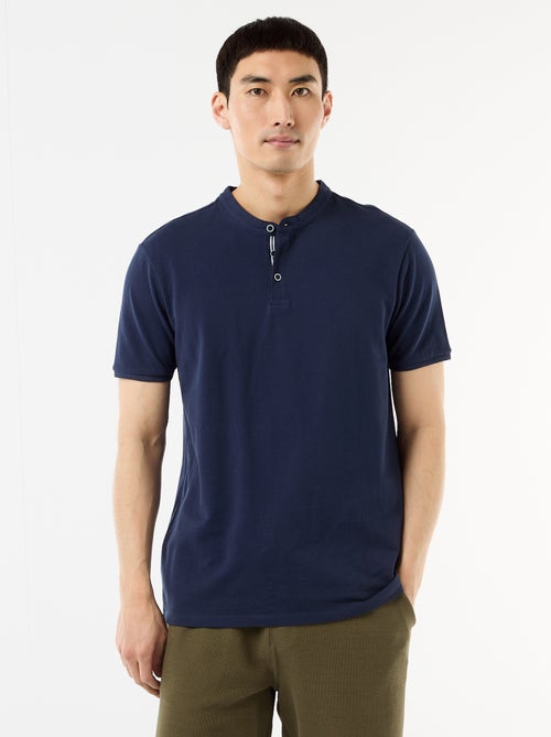 Polo gola mandarim - Kiabi