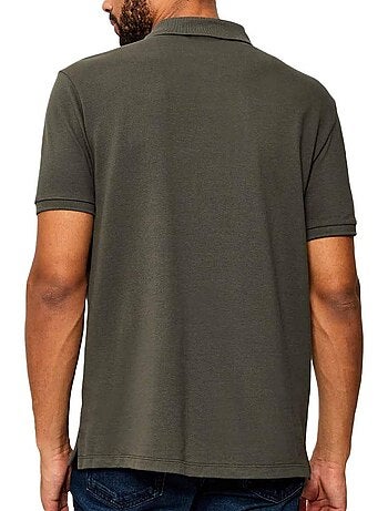 Polo branco calvin klein jeans monogram piqué para homem