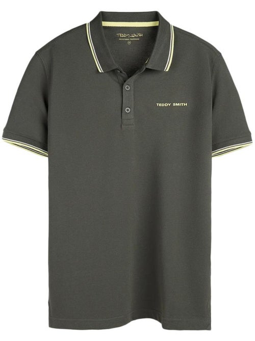 Polo Kaki e Amarelo para Homem Teddy Smith Pasian 2 - Kiabi Polo Kaki e Amarelo para Homem Teddy Smith Pasian 2 - Kiabi