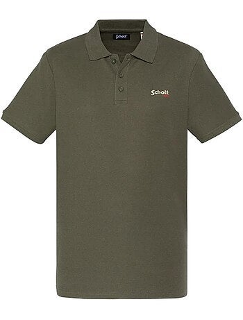 Polo Branco Schott PS0022 para Homem
