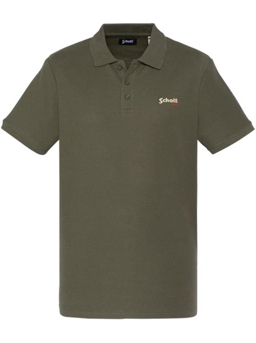 Polo Kaki para Homem Schott PS0022 - Kiabi Polo Kaki para Homem Schott PS0022 - Kiabi