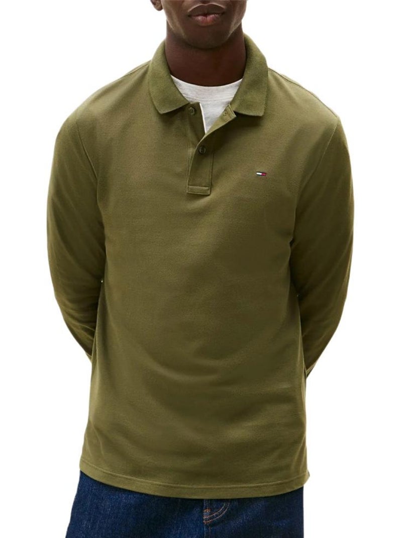 Polo Kaki para Homem Tommy Hilfiger DM0DM20232 Verde - Kiabi