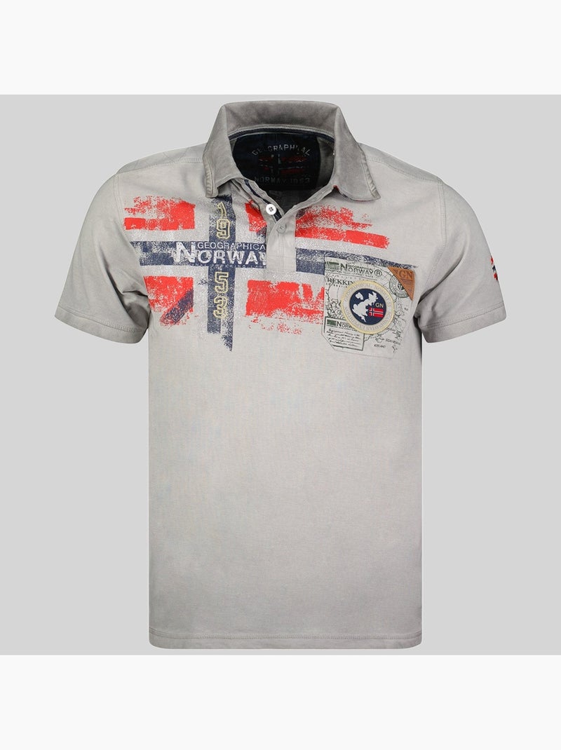 Polo kamo – geographical norway Cinza claro - Kiabi