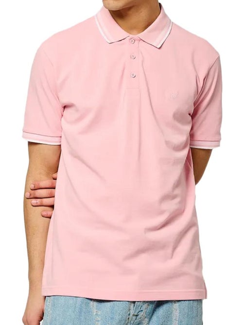 Polo kaporal jarod rosa para homem - Kiabi Polo kaporal jarod rosa para homem - Kiabi