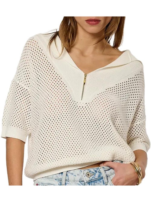 Polo Kaporal Laiza Branco para Mulher - Kiabi Polo Kaporal Laiza Branco para Mulher - Kiabi