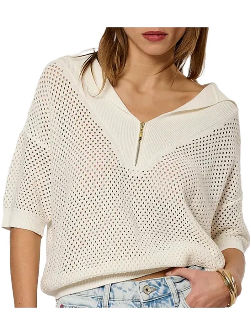 Polo Kaporal Laiza Branco para Mulher Branco - Kiabi