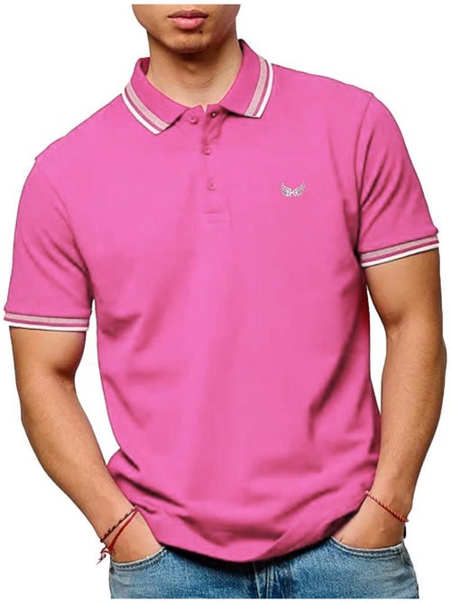 Polo Kaporal Marod Fúcsia para Homem - Kiabi Polo Kaporal Marod Fúcsia para Homem - Kiabi