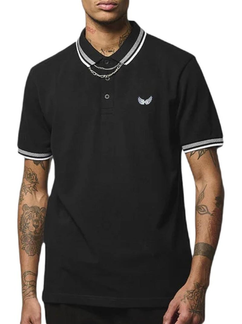 Polo Kaporal Marod Preto para Homem Preto - Kiabi