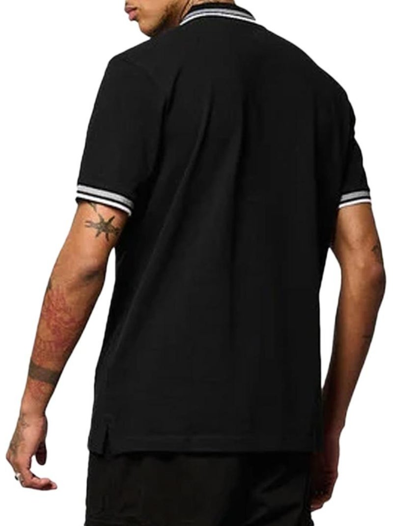 Polo Kaporal Marod Preto para Homem Preto - Kiabi